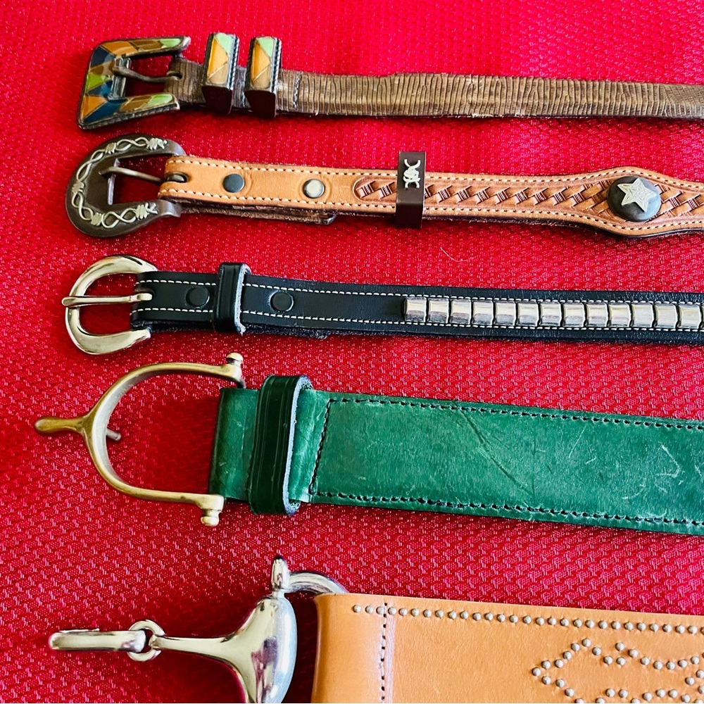Equestrian Inspired Belts - Lot of 4